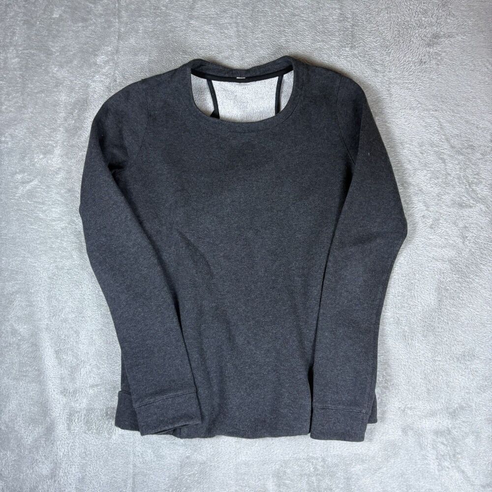 Lululemon Go Endeavour Sweatshirt‎ Size M Long Sleeve Open Back Fleece